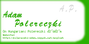 adam polereczki business card